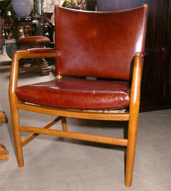 Pair of Hans Wegner armchairs made for Arne Jacobsen during the time Wegner worked for him
