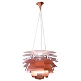 Poul Henningsen large copper artichoke hanging fixture