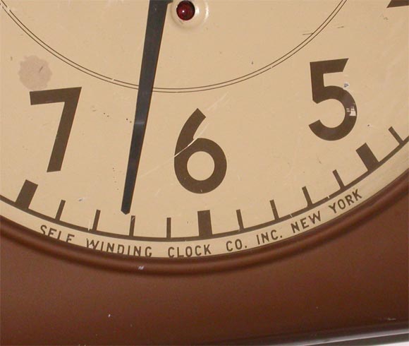 Mid-20th Century Western Union Wall Clock