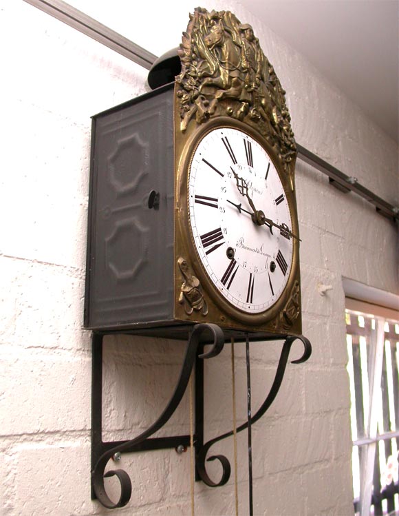 Napoleon Wall Clock In Good Condition For Sale In Culver City, CA