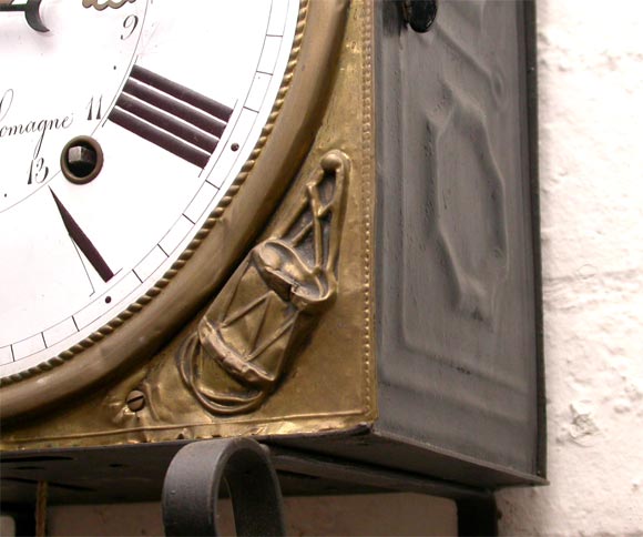 19th Century Napoleon Wall Clock For Sale