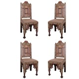 set of four architectural chairs- game chairs