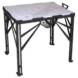 Hand Hammered Iron Side Table