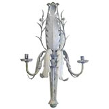 Single zinc wall sconce