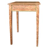 * 40424  Faux bois checker top table
