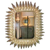 Rectangular Sunburst Mirror