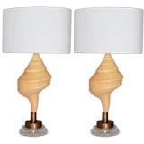 STUNNING PR/AUSTRALIAN TRUMPET SHELL LAMPS