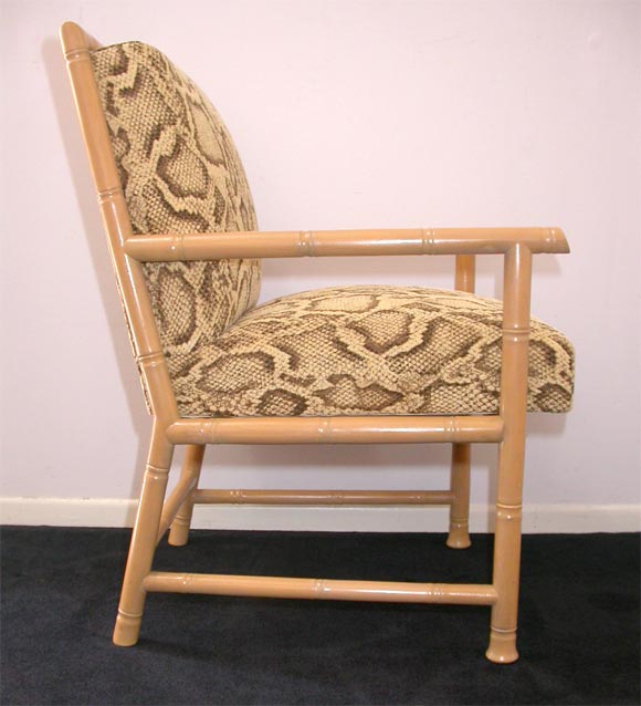 A wonderful armchair with stylized 