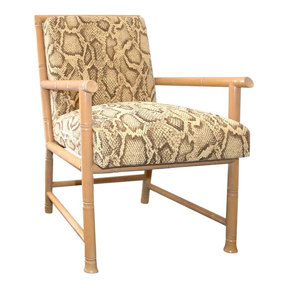 Bamboo-Framed Armchair by Paul Laszlo