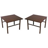 Pair of Edward Wormley for Dunbar Cantilevered Top Lamp Tables