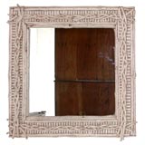 ORIGINAL PAINTED TWIG  FRAME  WITH MIRROR