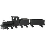 Vintage FOLKY HAND MADE THREE PIECE TRAIN SET