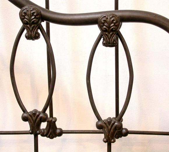 American 19THC FULL SIZE IRON BED