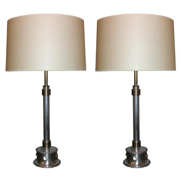 Pair of Art Deco Table Lamps For Sale