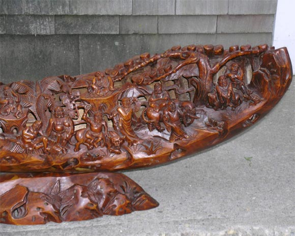 Carved Bamboo Root Carving