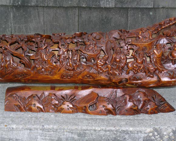 19th Century Bamboo Root Carving