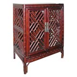 Antique Beijing Bamboo Side Cabinet