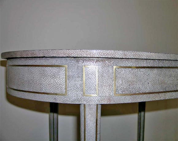 Late 20th Century Shagreen Games Table by Maitland Smith.