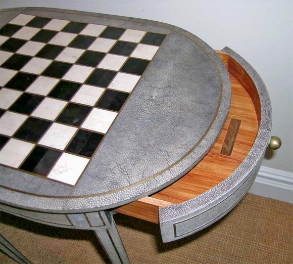 Shagreen Games Table by Maitland Smith. 3