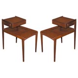 Pair of Teak Side Tables/Night Stands