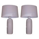 Vintage Pair of Ceramic Lamps