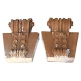 Pair of Terra-cotta Keystones