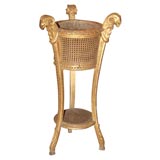 Carved Giltwood And Cane Jardiniere