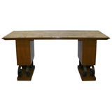 iron and wood console with marble top iron and wood console with marble top