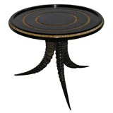 HORN AND PORCUPINE QUILL  LOW  TABLE
