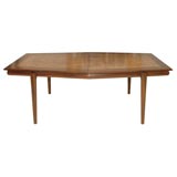 Large Olive Burl & Solid Walnut Cal-Mode Dining Table