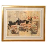 Vintage "Pickup" Litho Screen Print