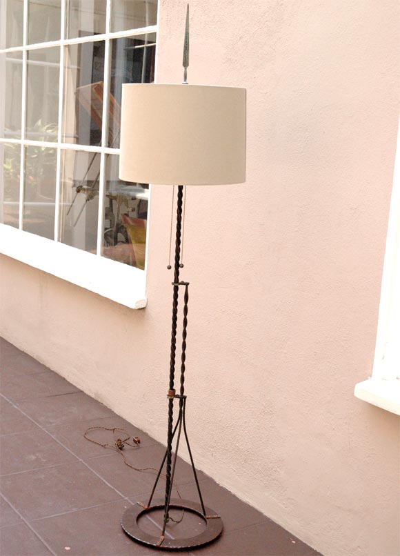 American Antique Lightning Rod Floor Lamp