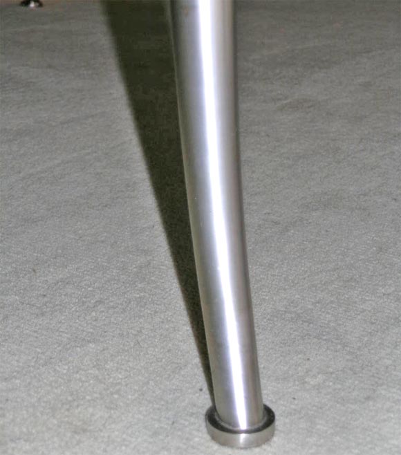 Mahogany and Bronze Square Coffee Table by Weiman 1