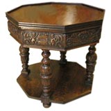 Carved Octagonal Table