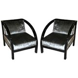 Pair of "D" Chairs by Paul Frankl for the Modernage Company