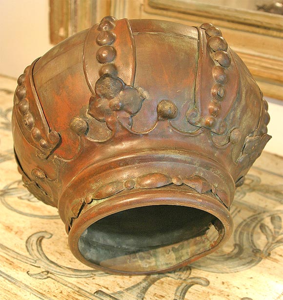 19th c Copper Corona