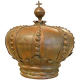 19th c Copper Corona
