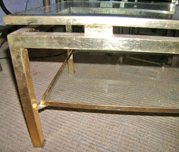 French Bi-level Gilt Cocktail Table by RAMSAY