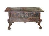 Antique Carved Lions Foot   Sideboard