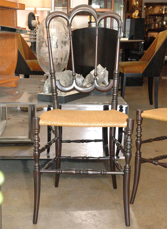 Mid-20th Century Pair of chiavari chairs
