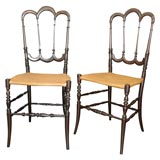 Pair of chiavari chairs
