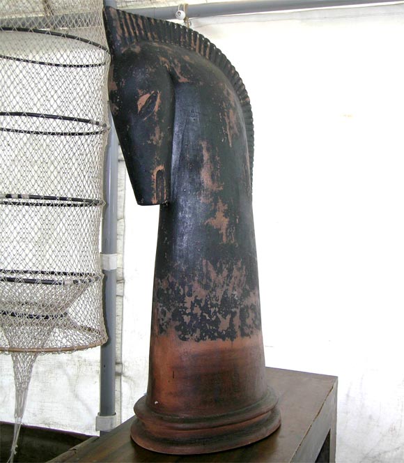 Roman ceramic horse head