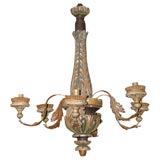 19th C, Tuscan Wood Chandelier