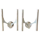 PAIR SCIOLARI WALL SCONCES PAIR SCIOLARI WALL SCONCES