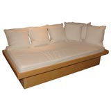 Custom Maple & Canvass Day Bed by Gerald McCabe