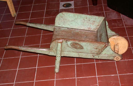 Small Scale Wheel Barrow with Original Paint