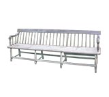 Antique Charming Painted Pine Settle