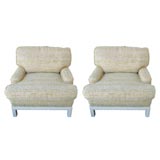 Pair of James Mont Club Chairs