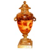 An Alabaster Urn Lamp