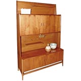 Retro Walnut 2 piece storage wall by Richard Thompson